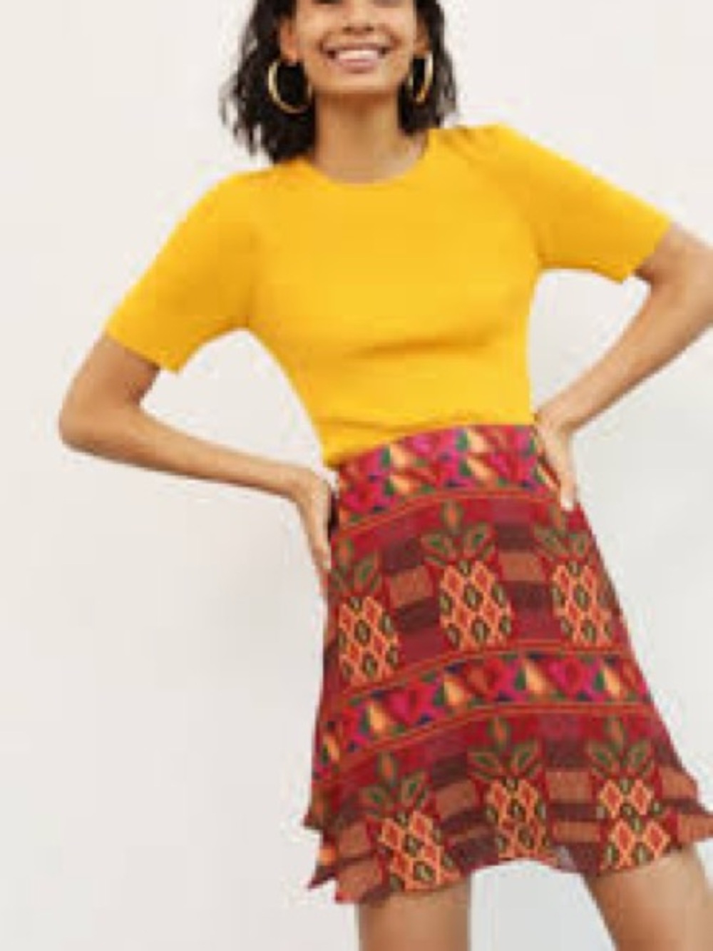 FARM Rio Anthropologie Odalys Mini Skirt Sz Medium
